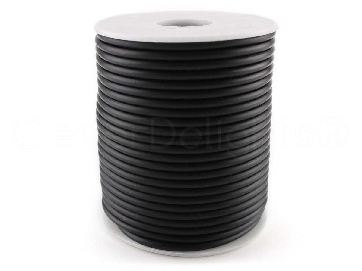  FASHEWELRY 54.6 Yards Hollow Pipe Rubber Cords 2mm