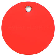 Red Plastic Tags - 2" Round