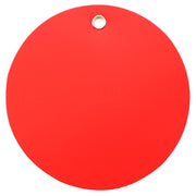 Red Plastic Tags - 3" Round