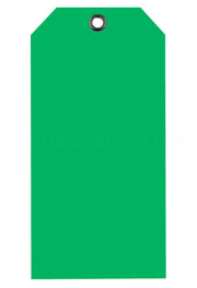 Green Plastic Tags - 4.75" x 2.375"