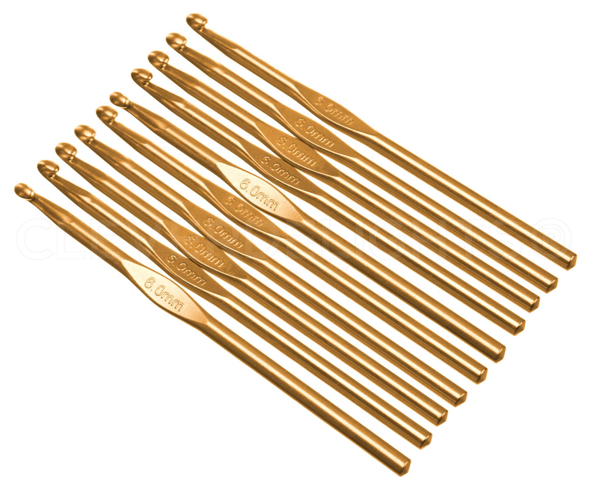 6mm Aluminum Crochet Hooks (US Size J-10)