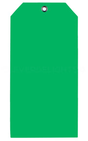 Green Plastic Tags - 6.25" x 3.125"