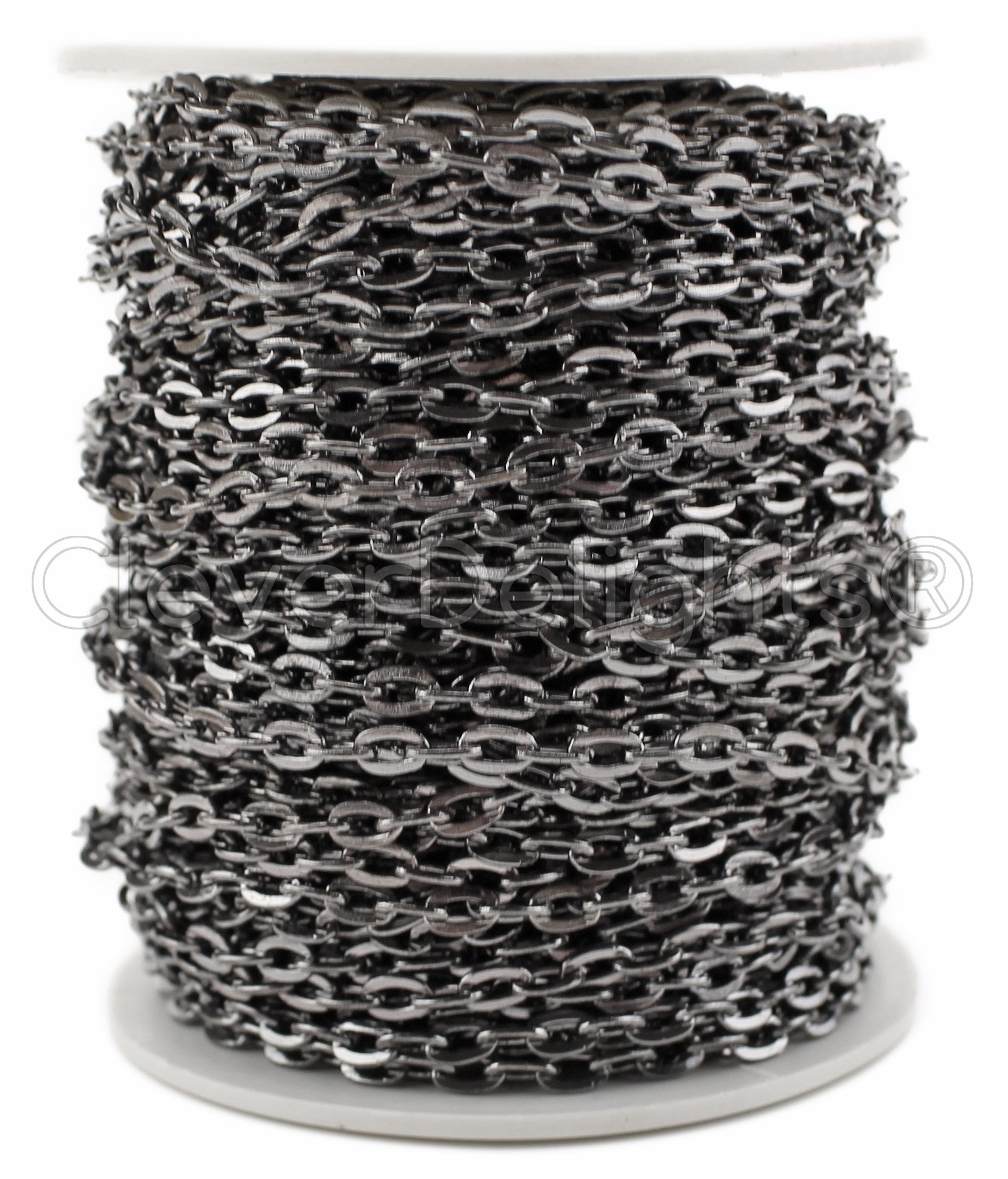 Cable Chain - 4x6mm Link - Gunmetal Color