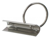 1.5" Key Fob Hardware Sets With Key Rings - Silver Color