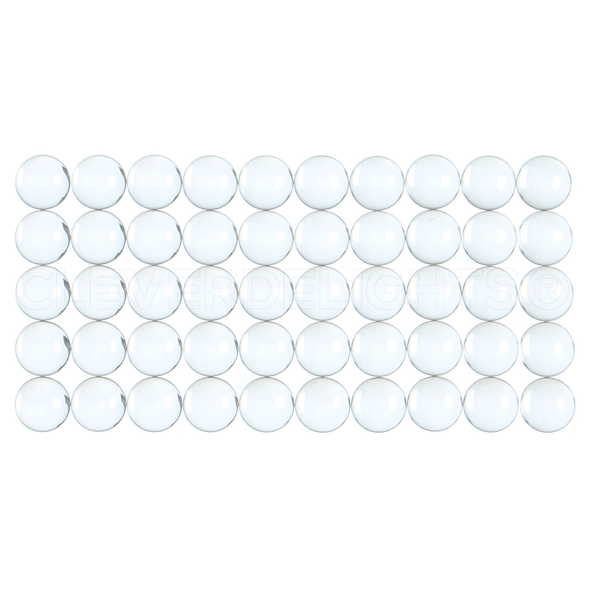 10mm (13/32") Round Glass Cabochons