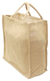 Natural Burlap Shopping Bags - 16" x 17" x 8"