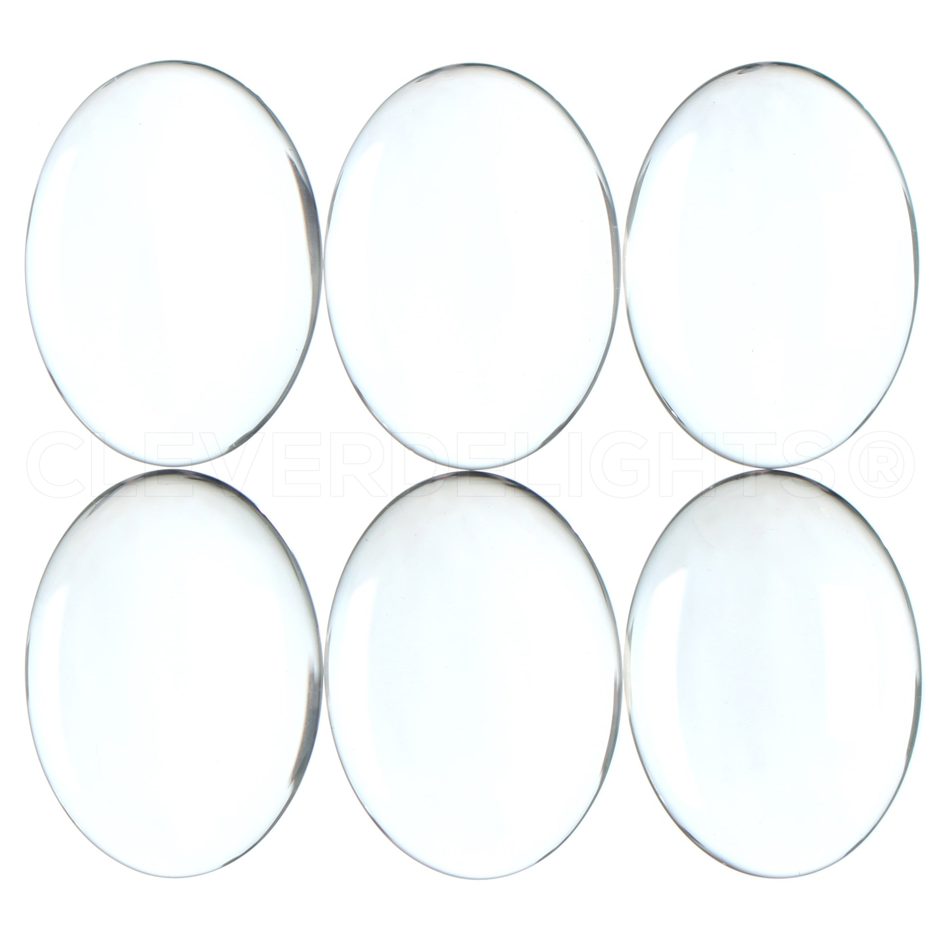 22x30mm Oval Glass Cabochons