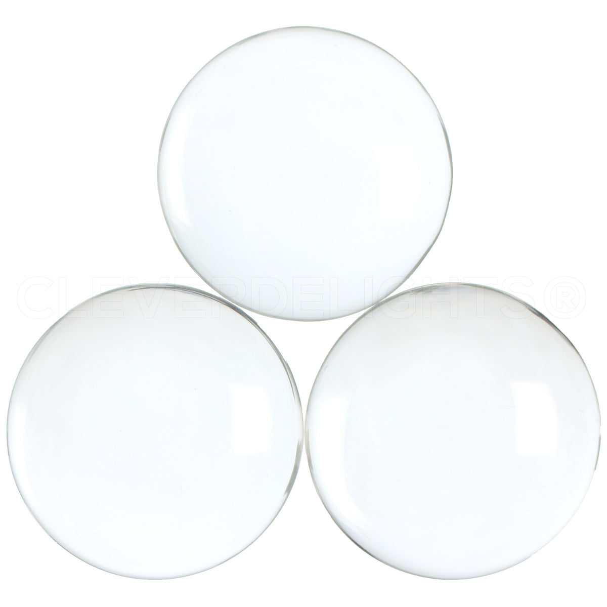 40mm Glass round cabochon clear – Perfect Pendants Plus