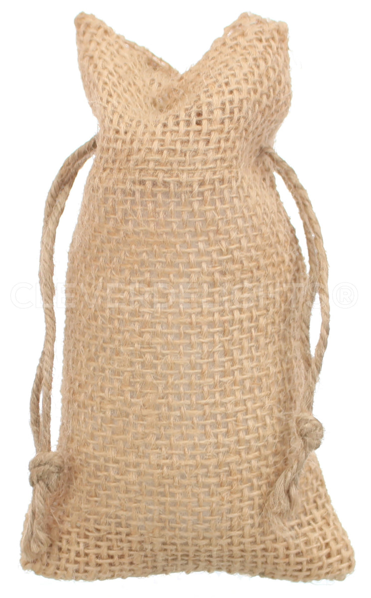 CleverDelights 23 x 40 Burlap Bags - 3 Pack - Heavy Duty Stitching