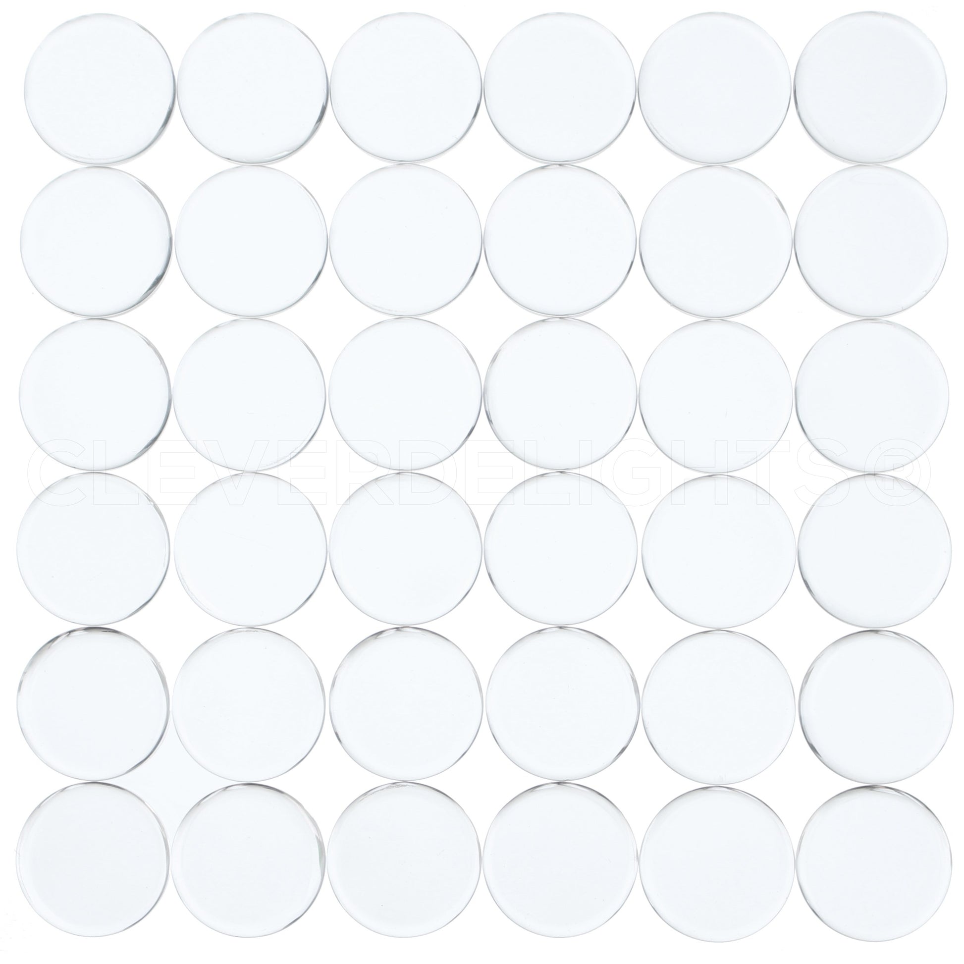 16mm (5/8") Round Glass Tiles