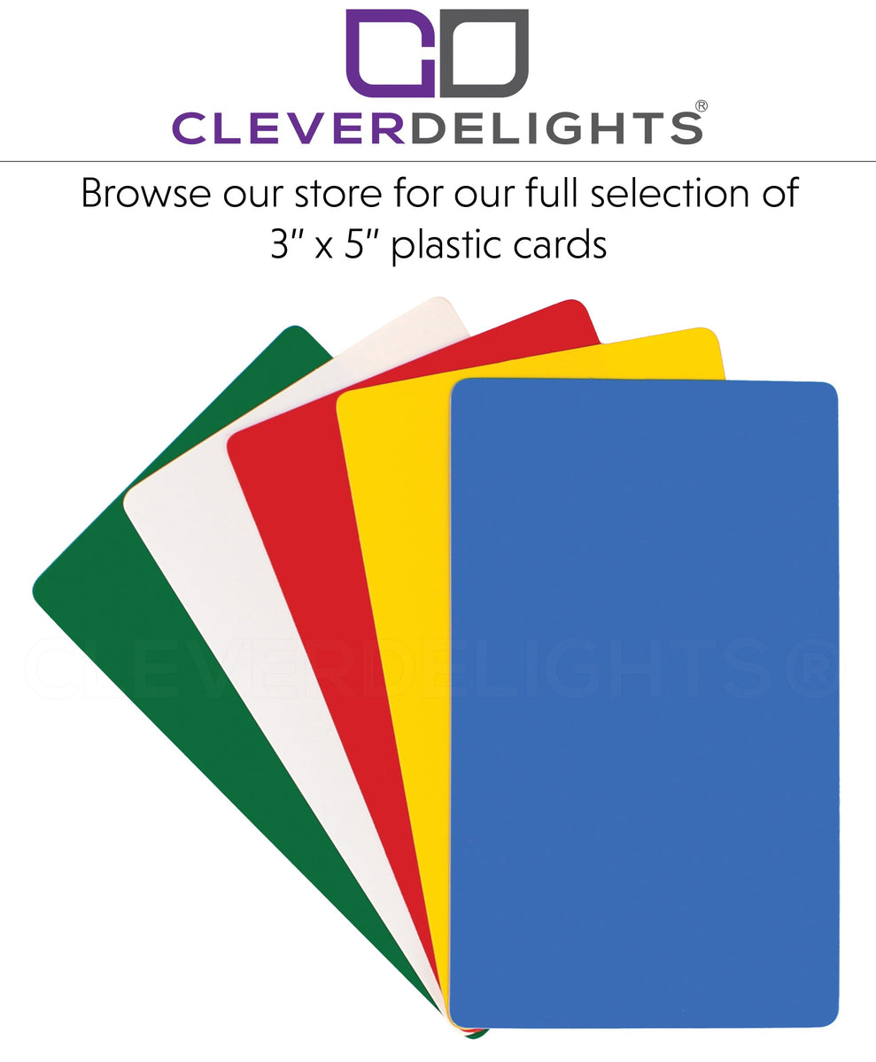  CleverDelights Green Plastic Tags - 2 Round - 100