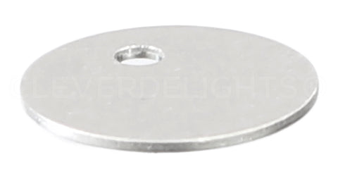 1/2" Raw Aluminum Stamping Blanks - 2mm Hole - 22 Gauge (.025")
