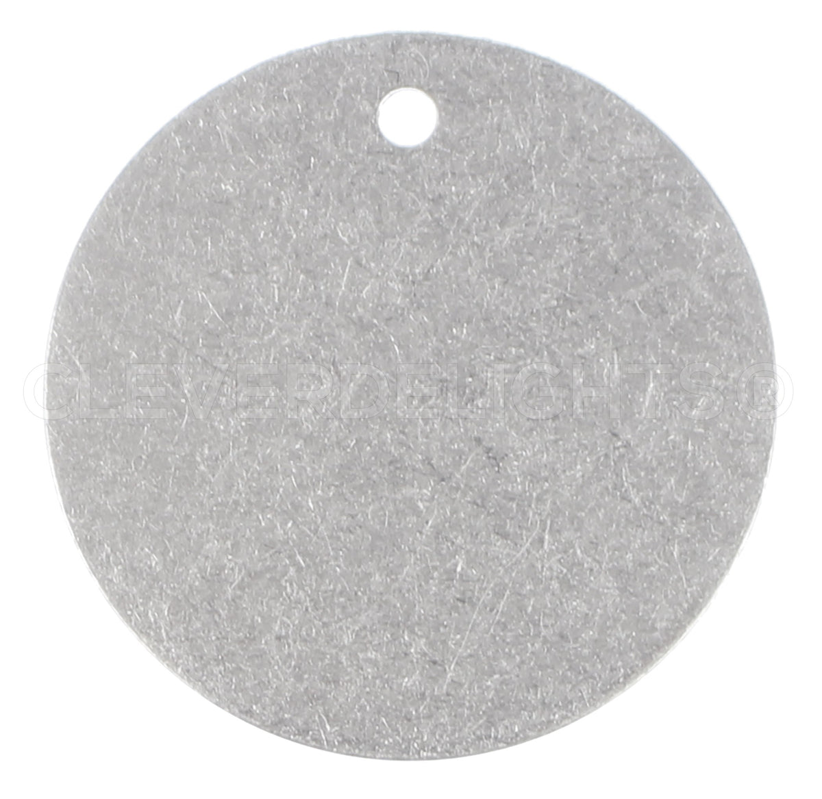 1 1/2" Raw Aluminum Stamping Blanks - 3mm Hole - 14 Gauge (.063")