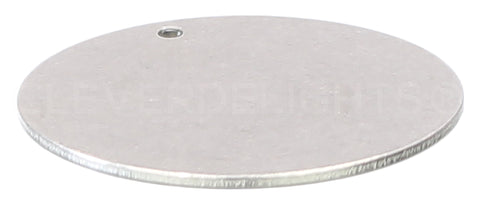 2" Raw Aluminum Stamping Blanks - 3mm Hole - 14 Gauge (.063")