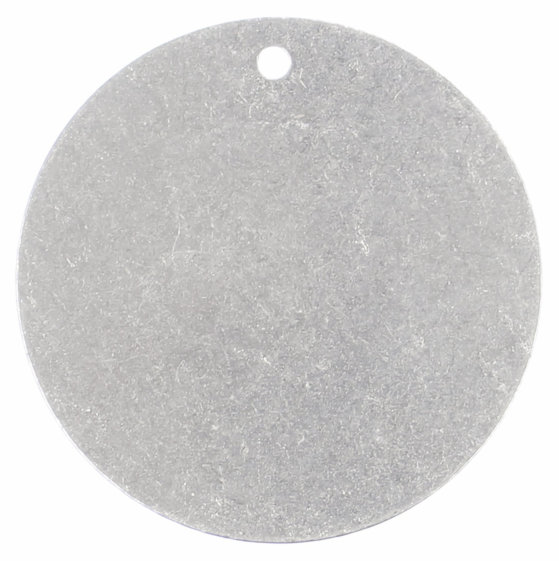 2" Raw Aluminum Stamping Blanks - 3mm Hole - 14 Gauge (.063")