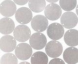 2" Raw Aluminum Stamping Blanks - 3mm Hole - 14 Gauge