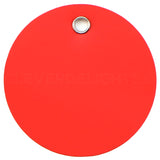 Red Plastic Tags - 2" Round