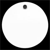 White Plastic Tags - 2" Round