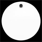 White Plastic Tags - 2" Round