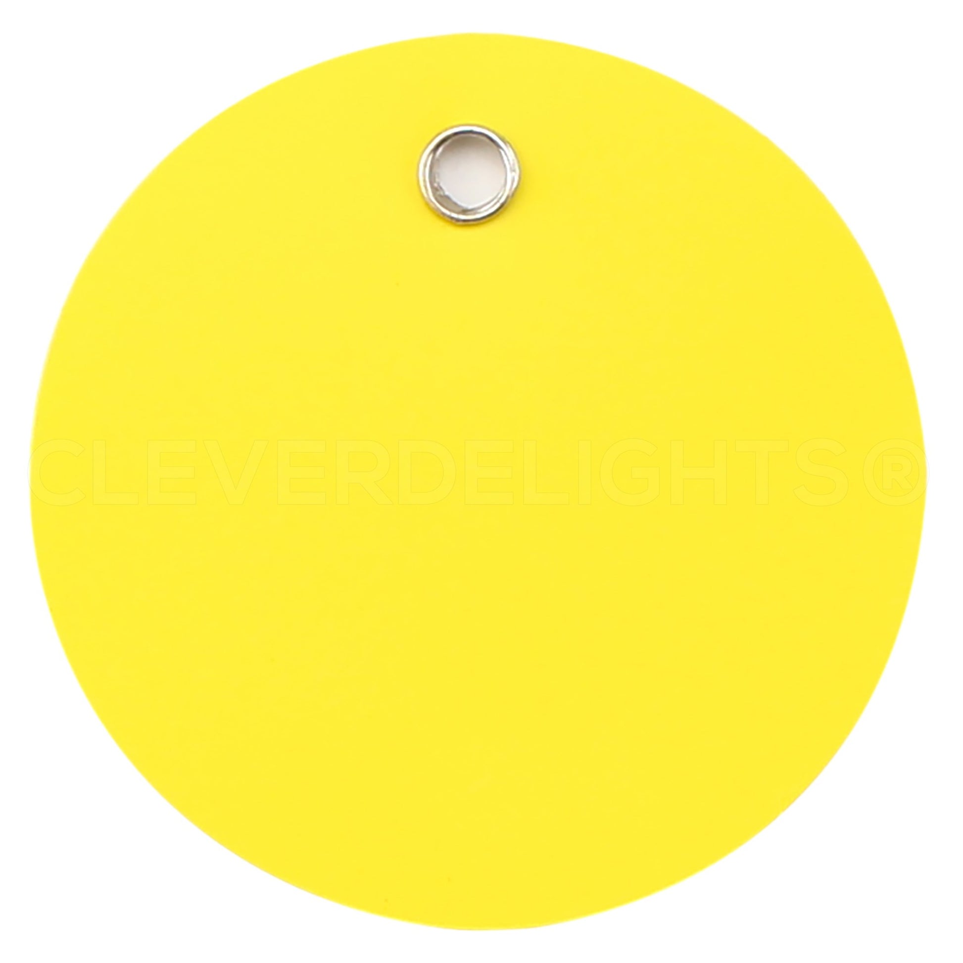 Yellow Plastic Tags - 2" Round