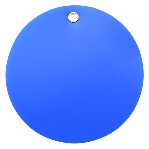 Blue Plastic Tags - 3" Round