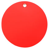 Red Plastic Tags - 3" Round