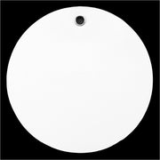 White Plastic Tags - 3" Round
