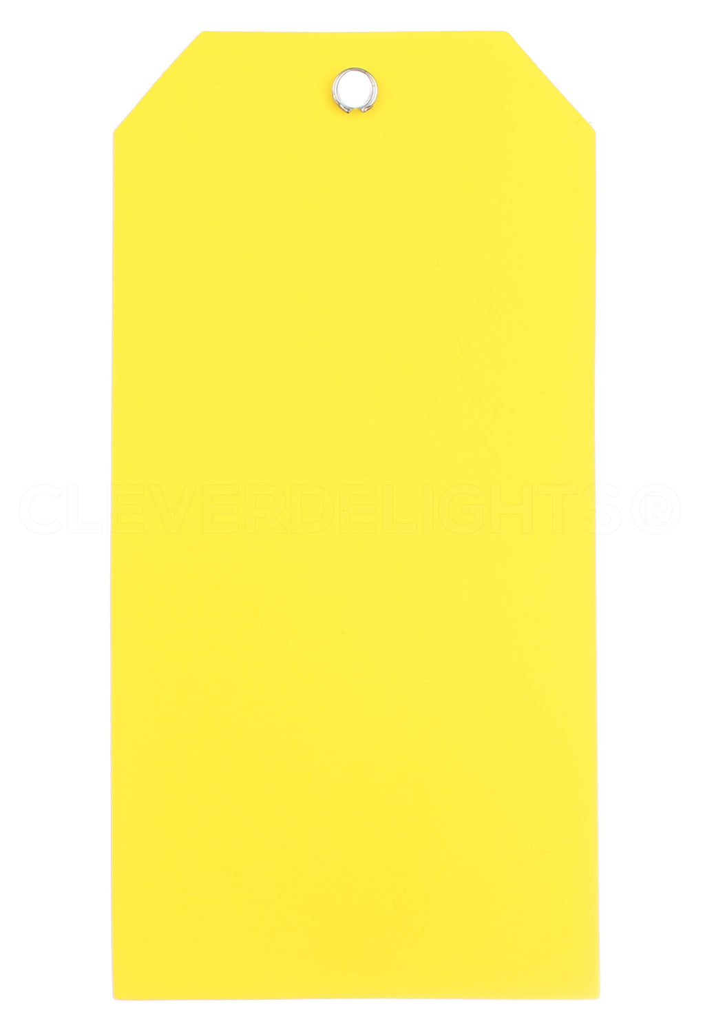 Yellow Plastic Tags - 4.75" x 2.375"
