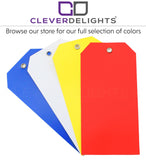 Red Plastic Tags - 4.75" x 2.375"