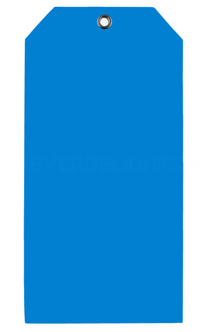 Blue Plastic Tags - 6.25" x 3.125"
