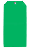 Green Plastic Tags - 6.25" x 3.125"
