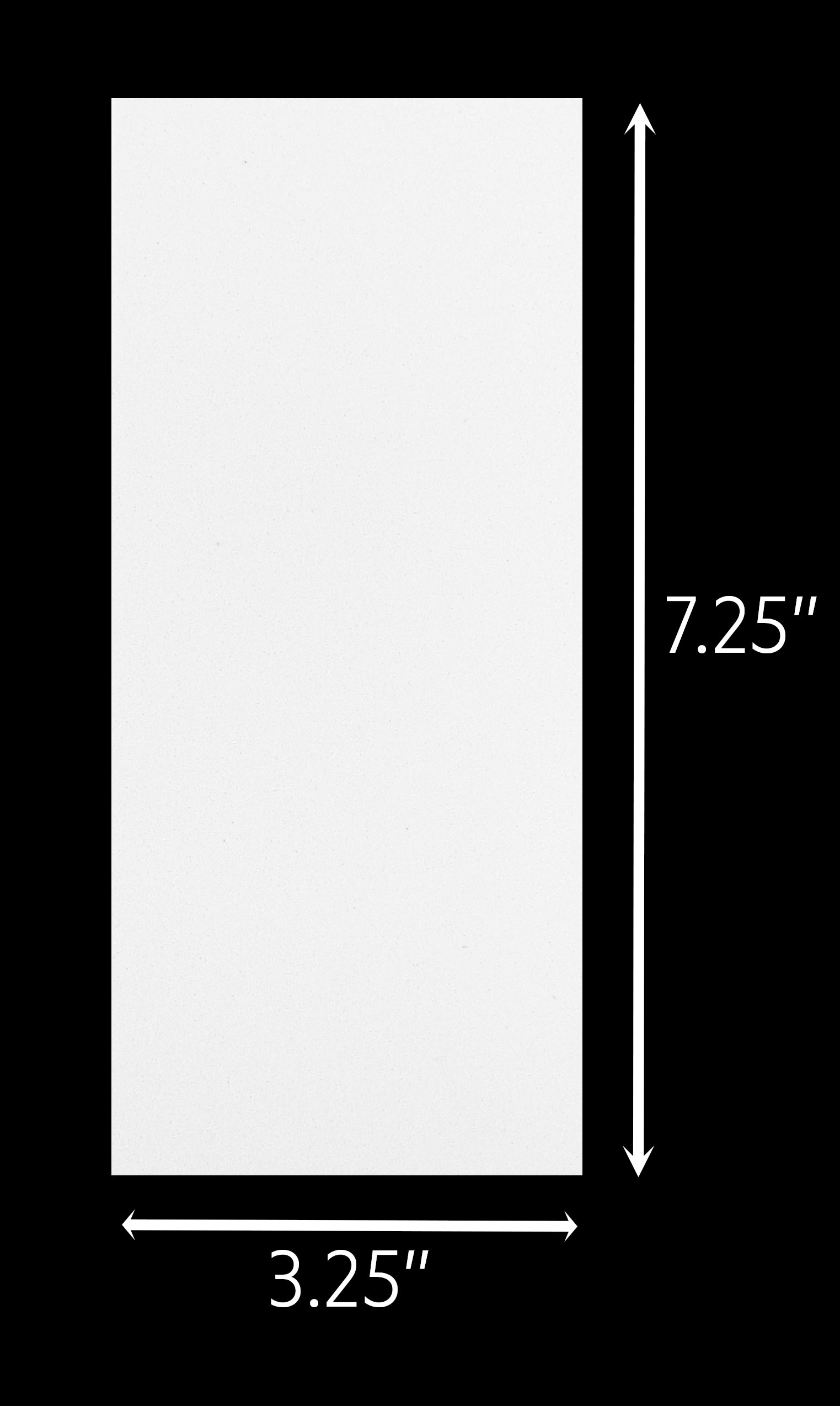 Thick Craft Foam Sheets - White - 7.25" x 3.25"