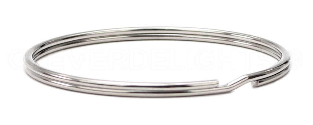 Split Key Rings - Silver Color - 9/16" to 3"