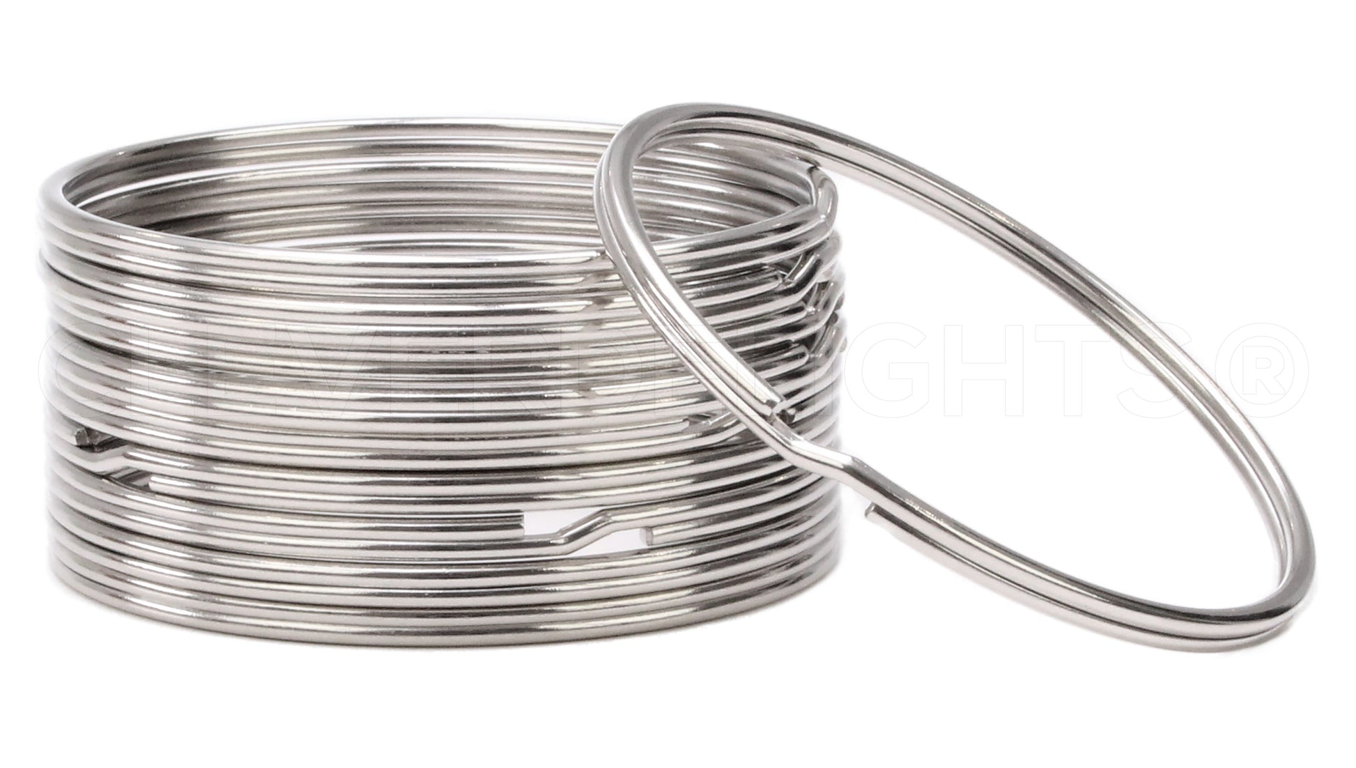 Split Key Rings - Silver Color - 9/16" to 3"