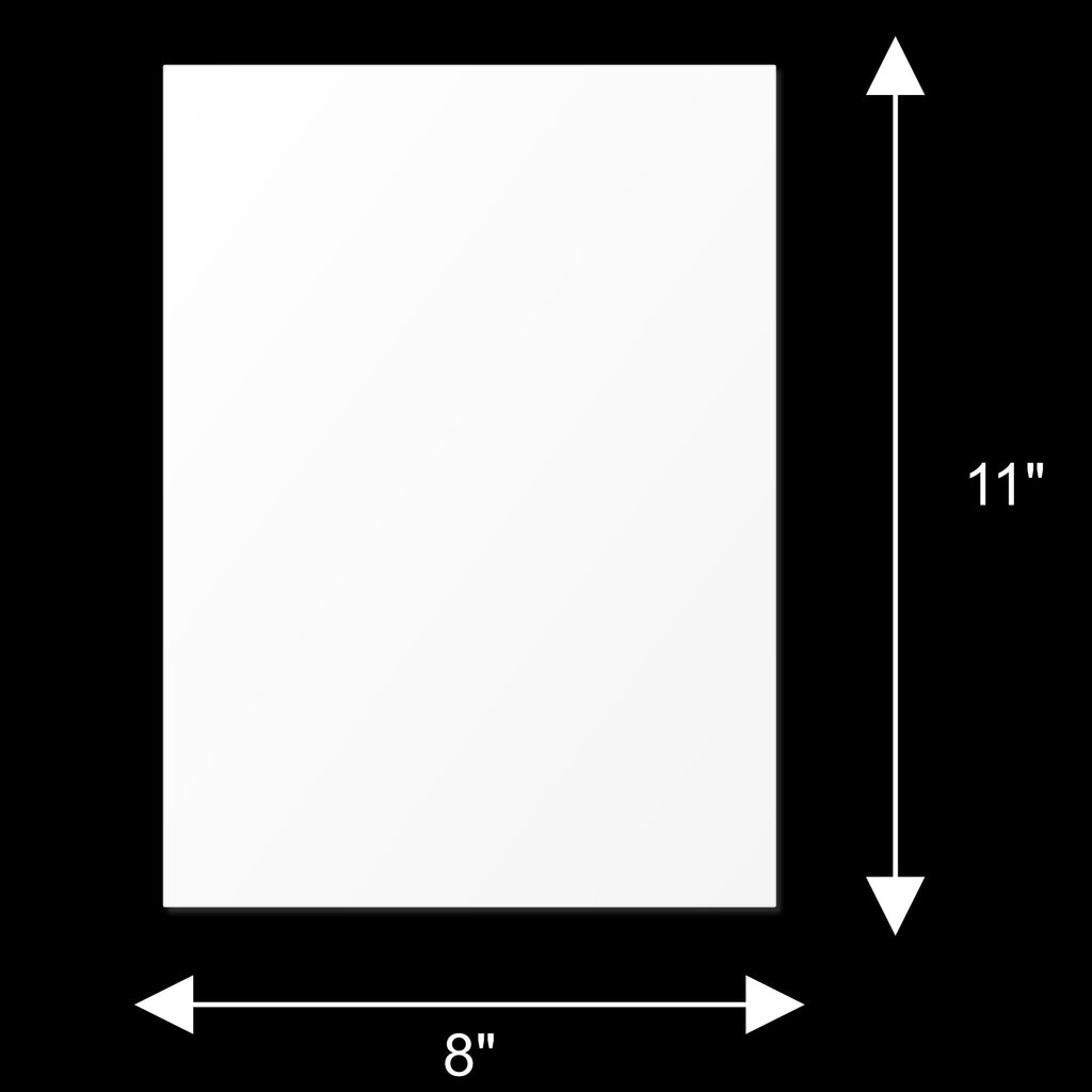 Thick Craft Foam Sheets - White - 8" x 11"