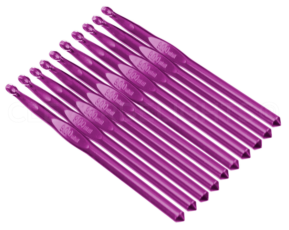 9mm Aluminum Crochet Hooks (US Size N-13)
