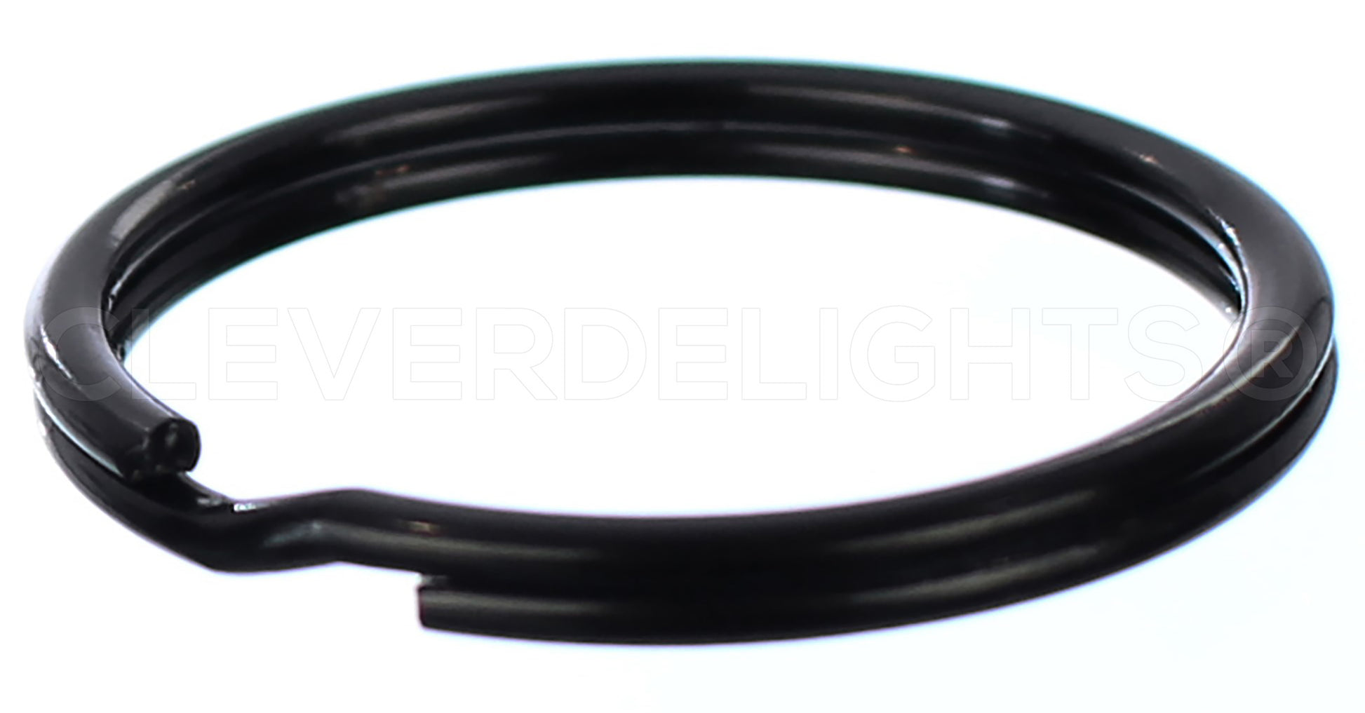 1.25" Key Fob Hardware Sets With Key Rings - Dark Black Color