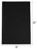 Craft Foam Sheets - Black - 8" x 12"