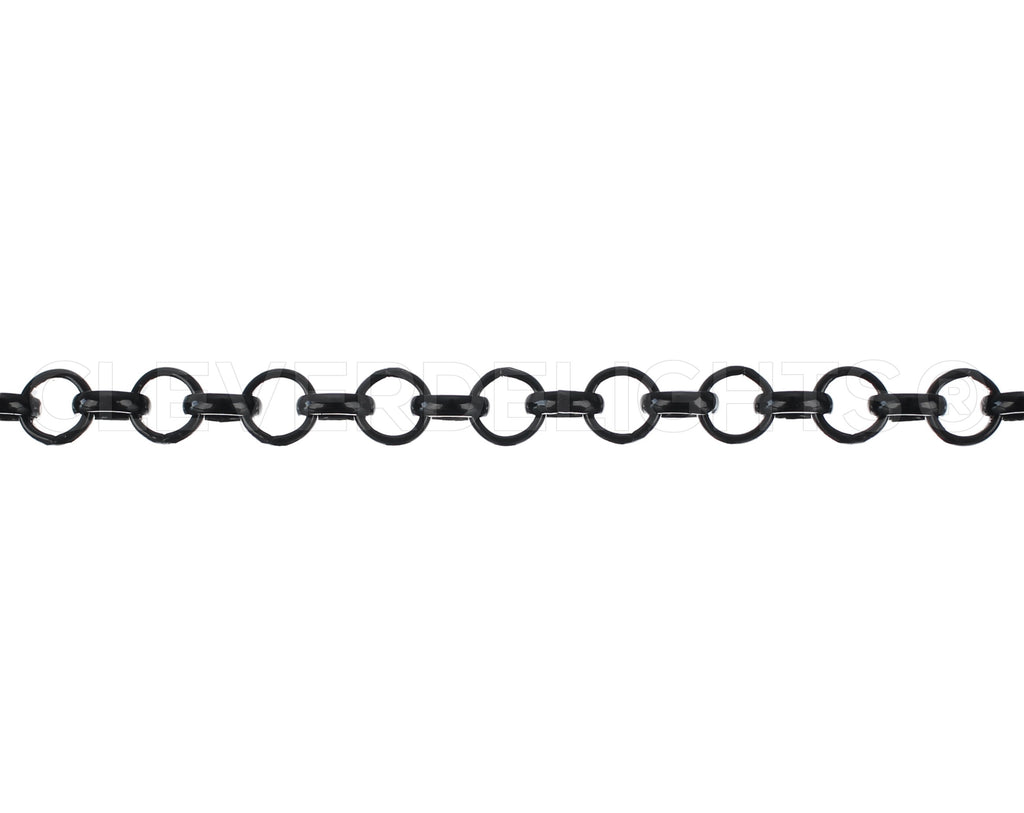 Rolo Chain - 1/4" Link - Dark Black Color