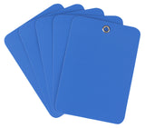 Blue Plastic Tags - 3.5" x 2.5"