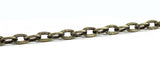 Cable Chain - 4x6mm Link - Antique Bronze Color