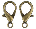 Lobster Clasps - 21x12mm - Antique Bronze Color
