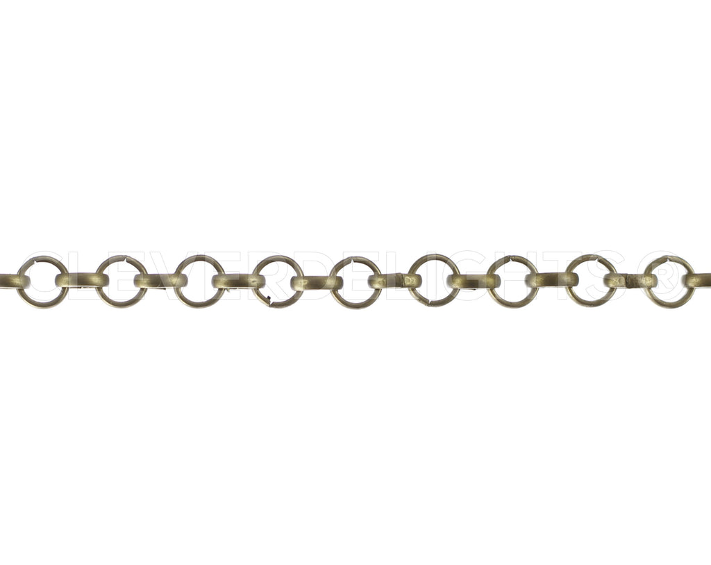Rolo Chain - 1/4" Link - Antique Bronze Color