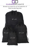 Black Burlap Bags - 18" x 24"