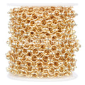 Rolo Chain - 1/4" Link - Champagne Gold Color