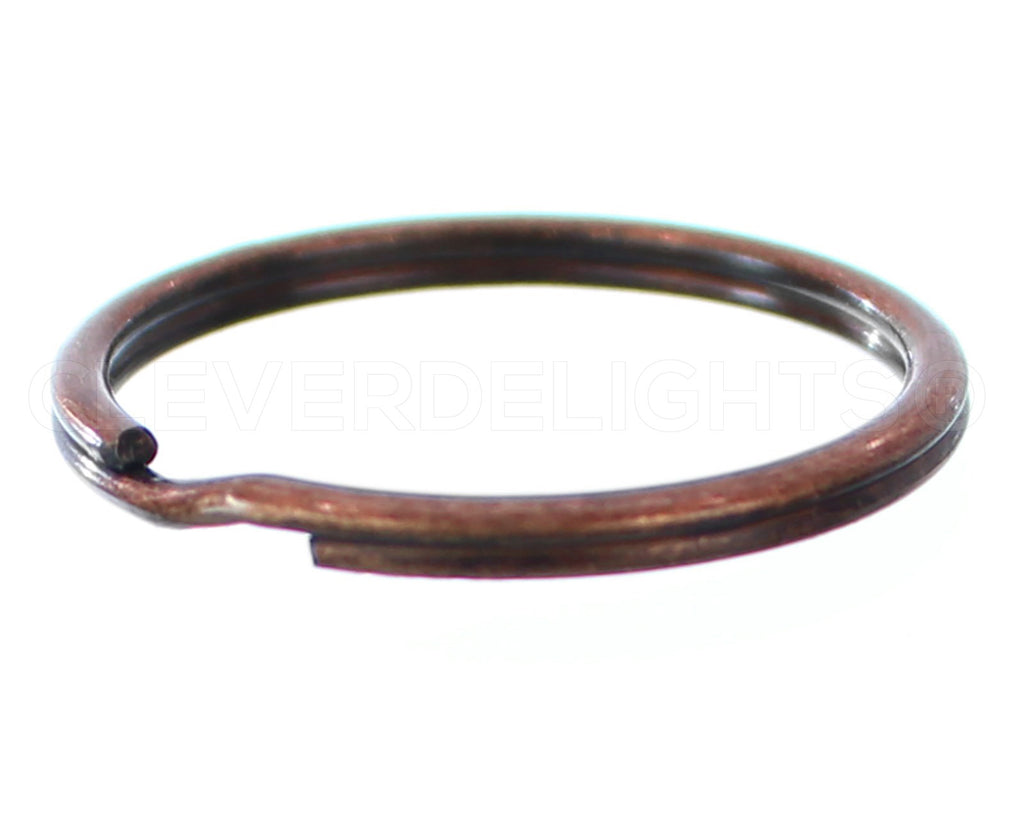 1.25" Key Fob Hardware Sets With Key Rings - Antique Copper Color