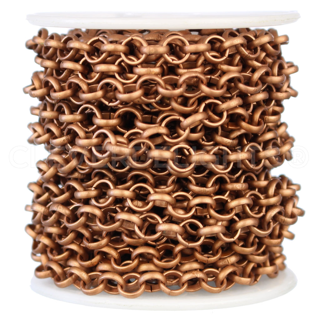 Rolo Chain - 1/4" Link - Antique Copper Color