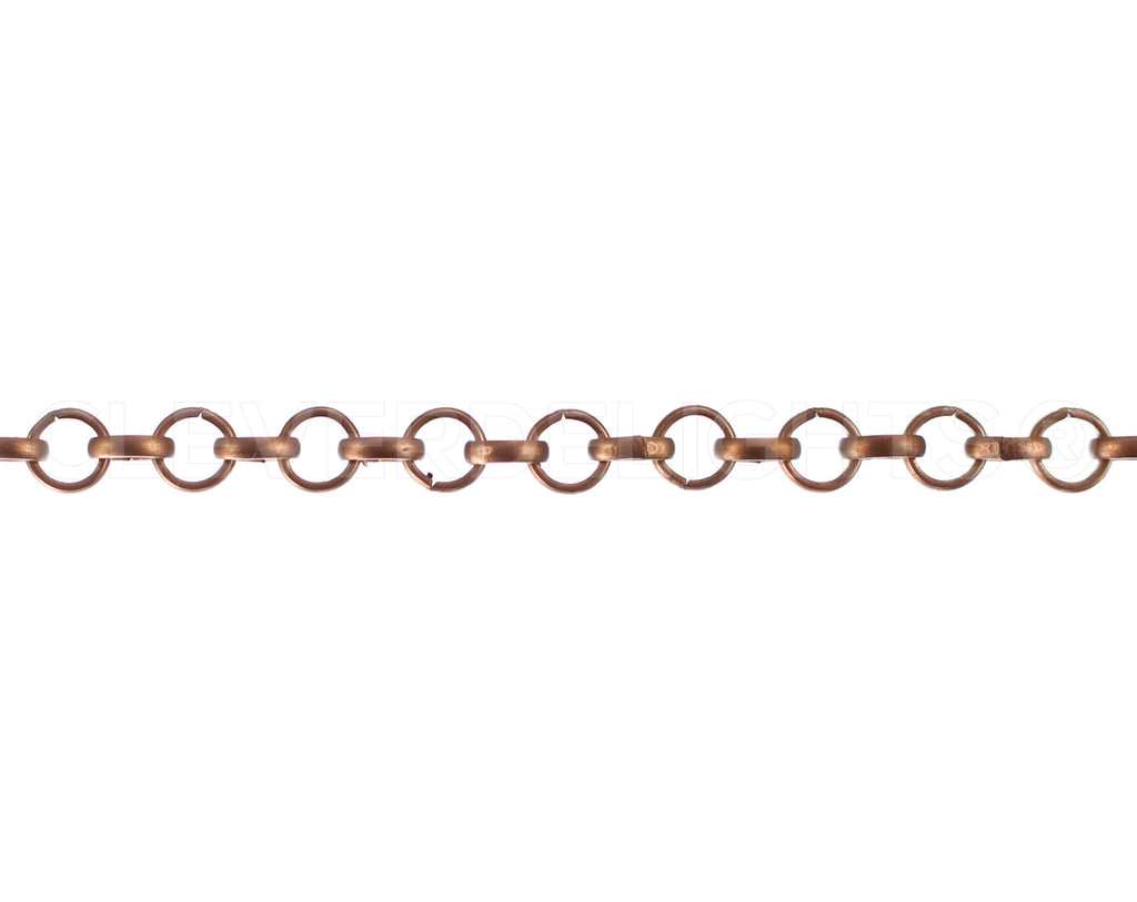 Rolo Chain - 1/4" Link - Antique Copper Color