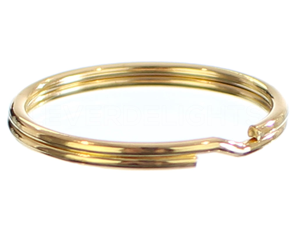 1" Key Fob Hardware Sets With Key Rings - Gold Color