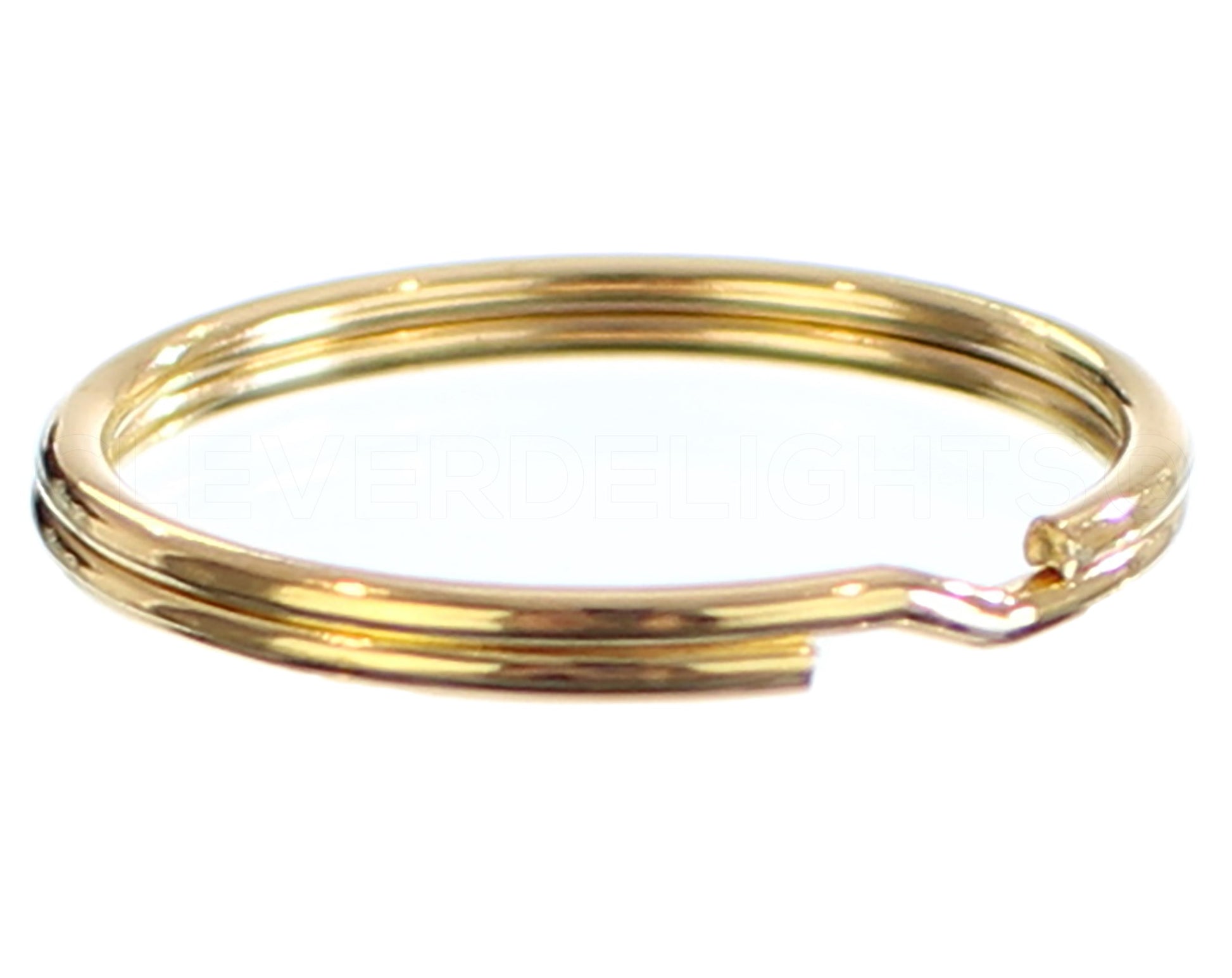 1" Key Fob Hardware Sets With Key Rings - Gold Color